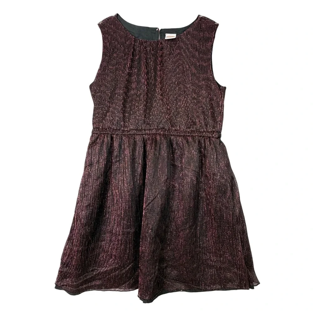 Gymboree Girls Dress Size 8 Sleeveless Sparkle Metallic‎ Pink Party